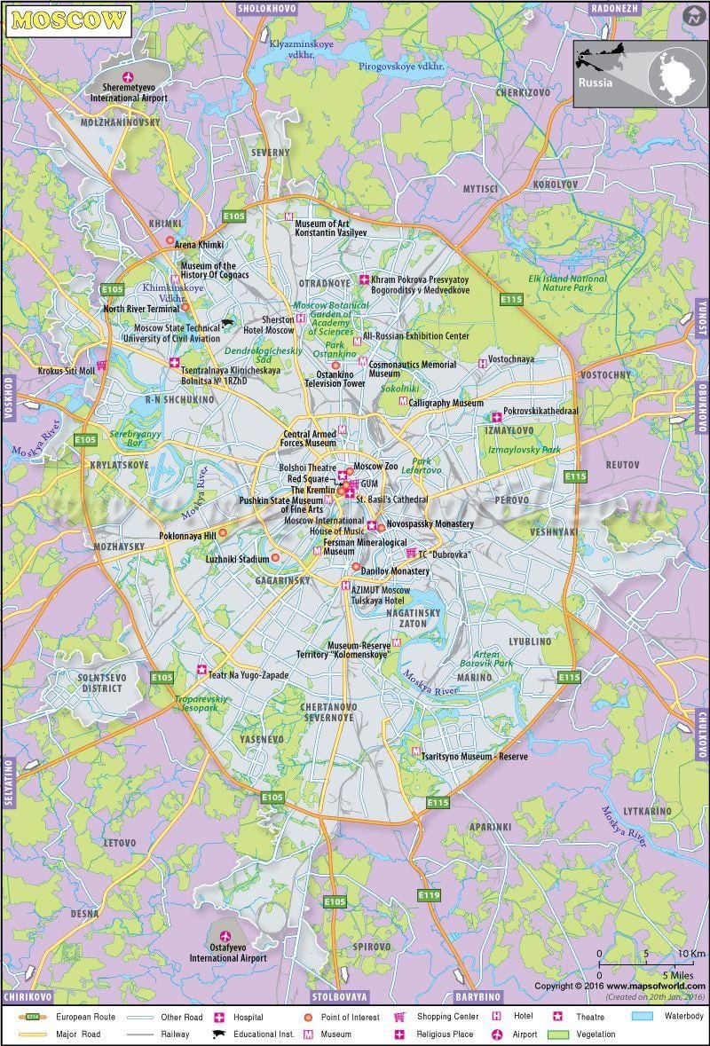 карта Масквы ІД