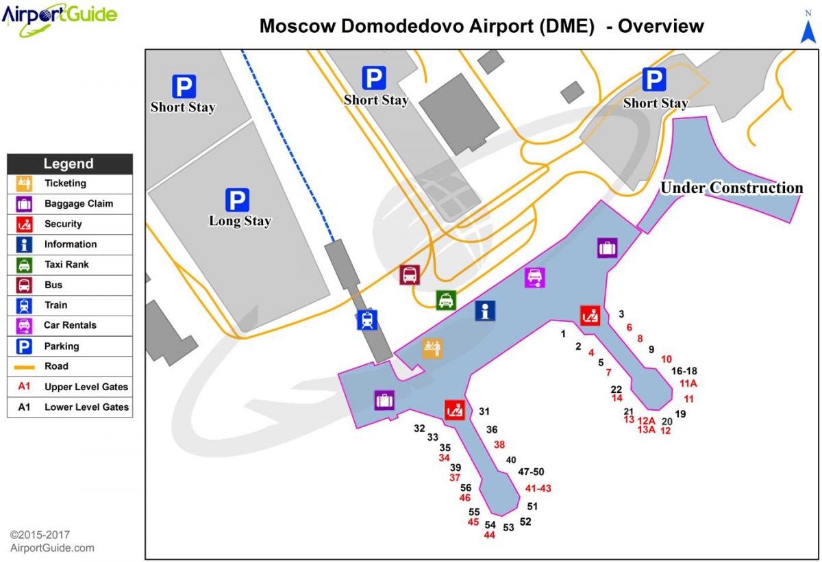 карта аэрапорта DME