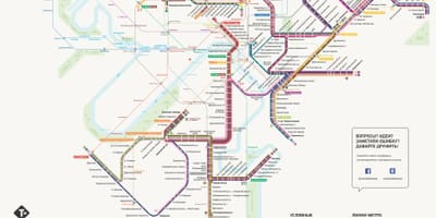 Карта Масквы трамвай