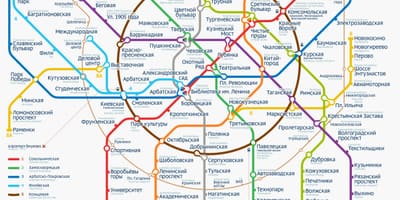 Метро карта Масква