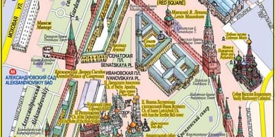 Чырвоная плошча карце Масквы
