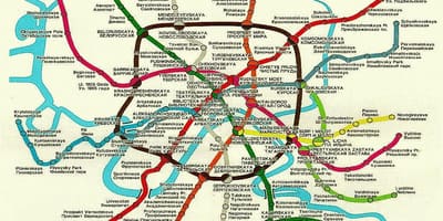 Масква Чыгуначны карта