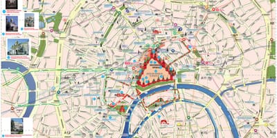 Карта Масквы прыцягнення