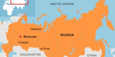 Масква размяшчэнне на карце