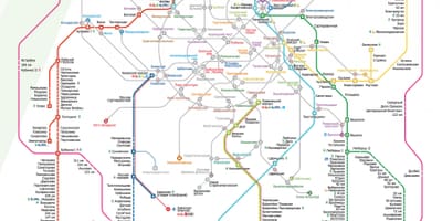 Карта цягнік Масква
