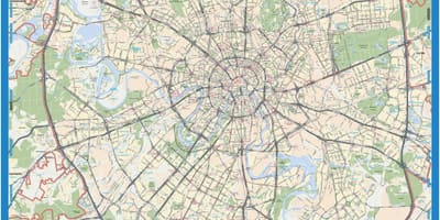 Масква тапаграфічная карта