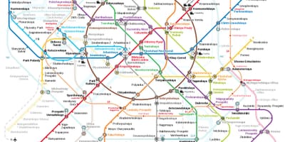 Карта Метро Масквы