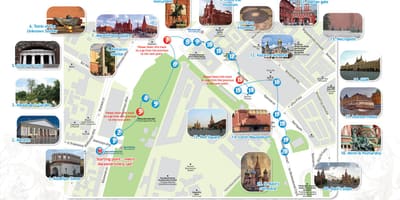 Масква карта падарожжа