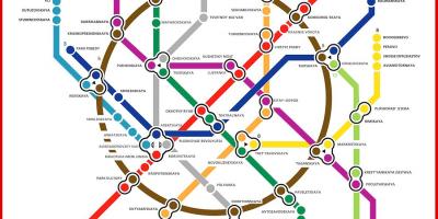 Карта метро ў Москау