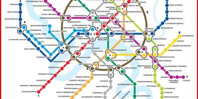 Карта метро маскоўская